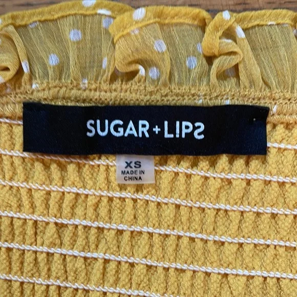 Yellow Ruffle Top - Picture 3 of 3